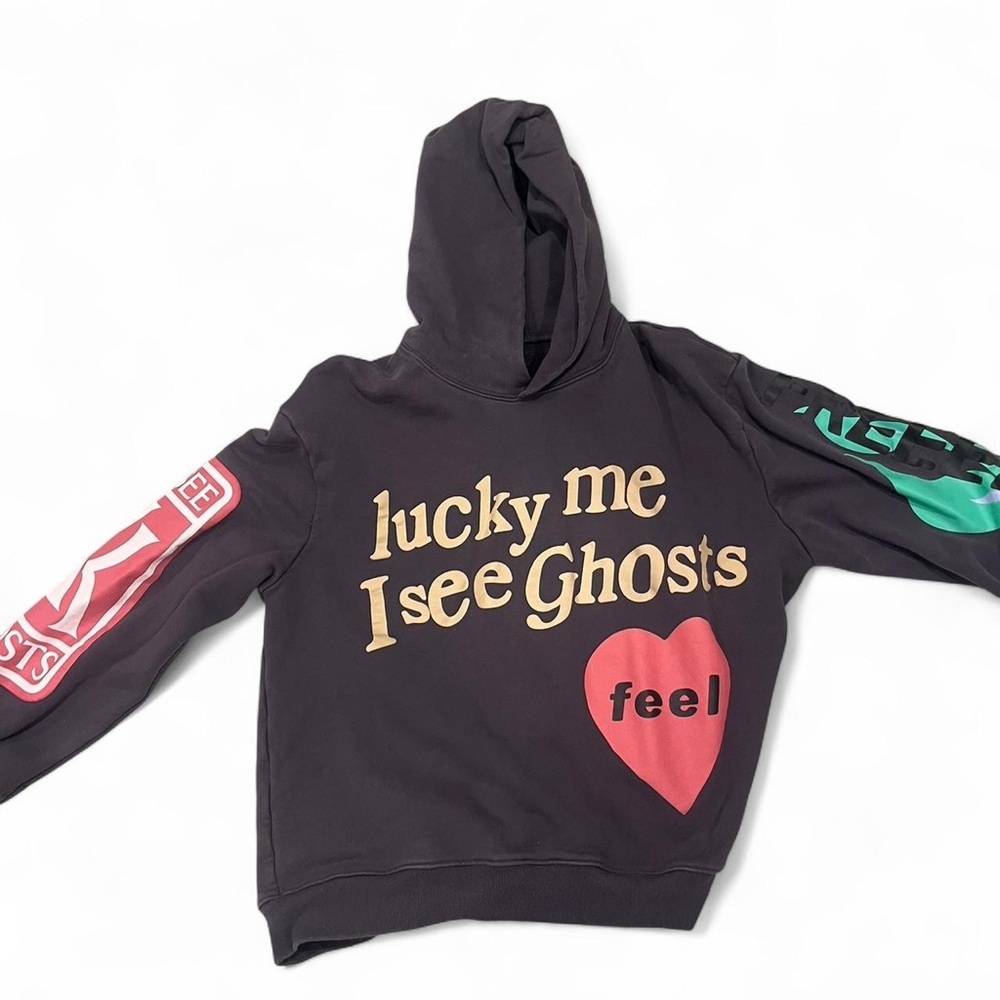 Kids Graphic Hoodie - Black with Red and Gold Accents